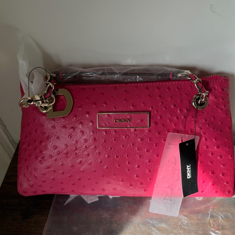 DKNY Pink Leather Women's Bag